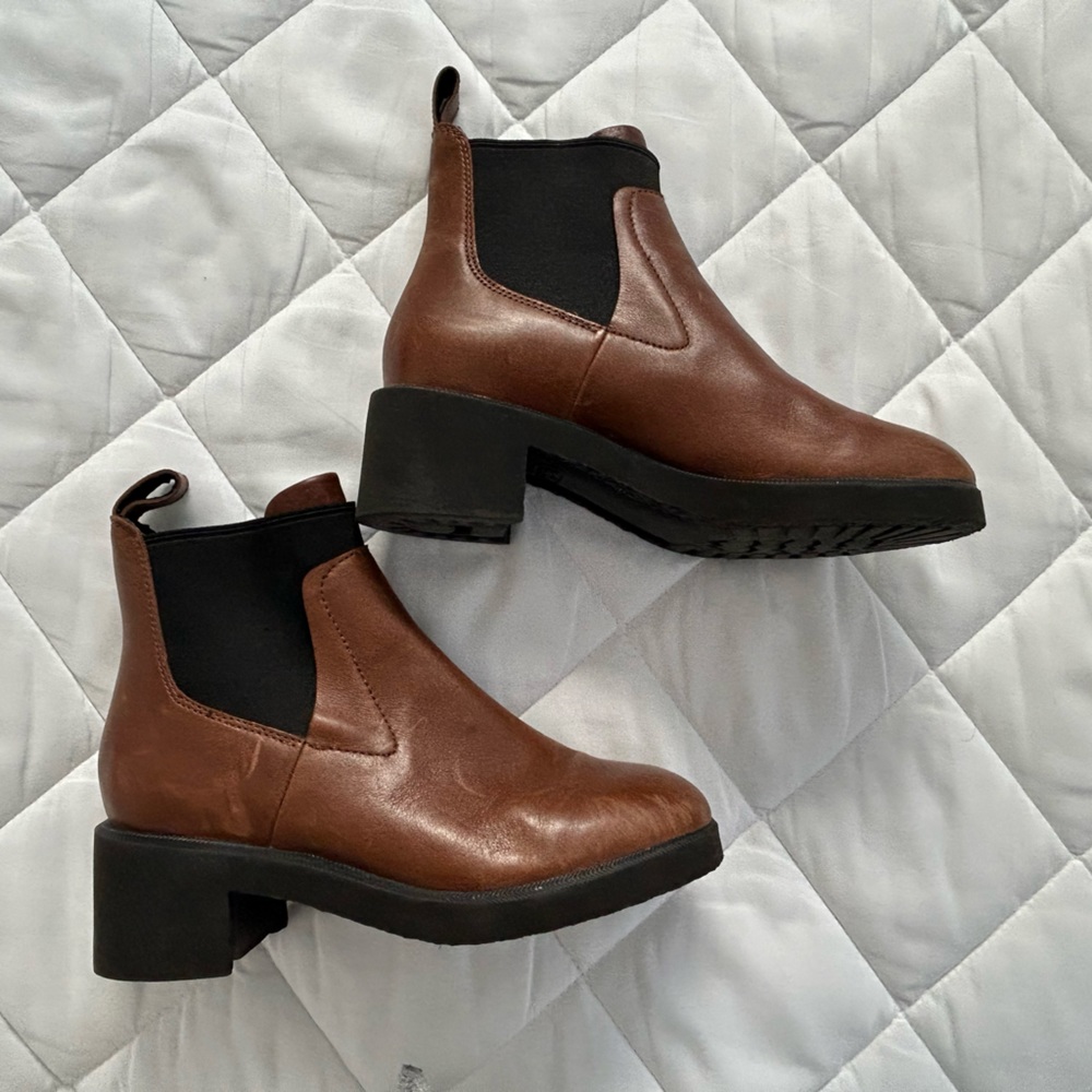 Camper Brown Leather Boots